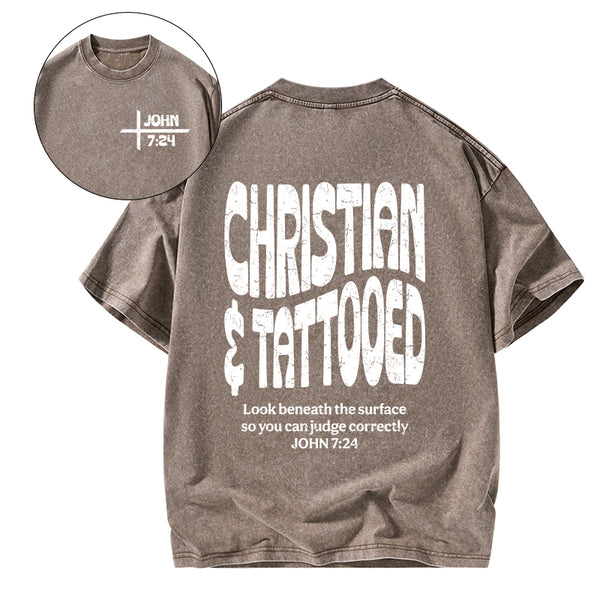 Christian & Tattooed Christian Washed T-Shirt