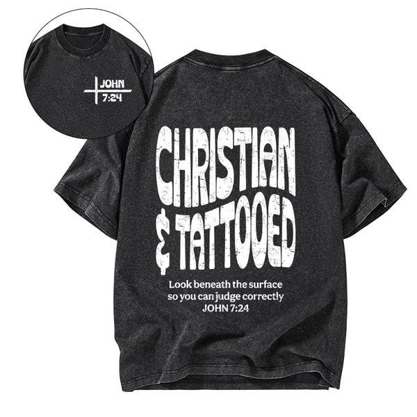 Christian & Tattooed Christian Washed T-Shirt