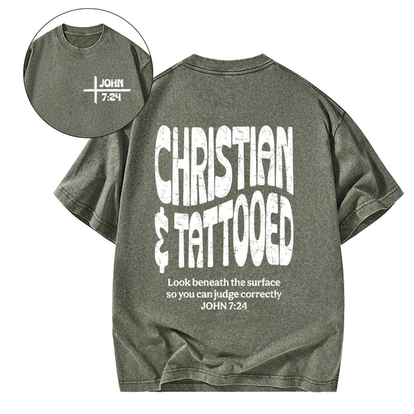 Christian & Tattooed Christian Washed T-Shirt