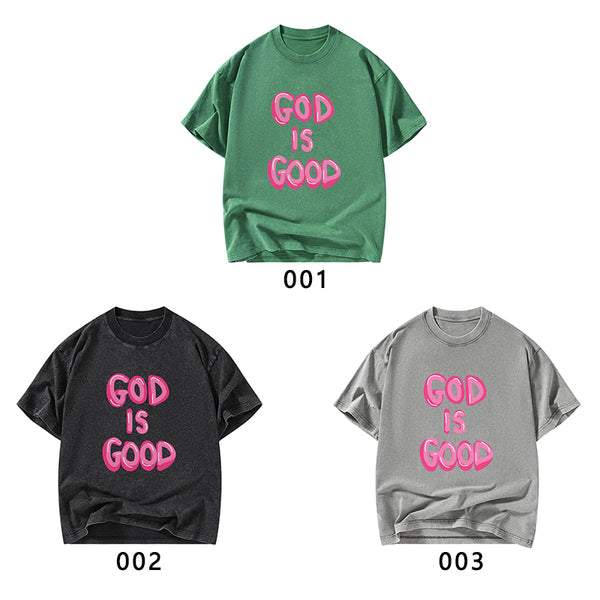 God Is Good Christian Washed T-Shirt