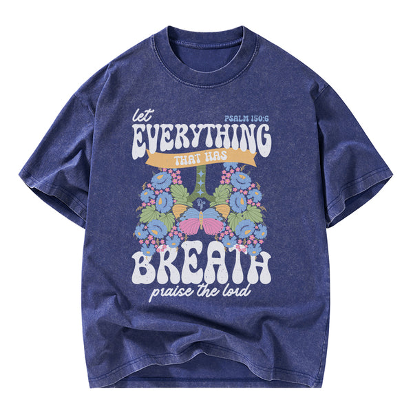 Praise The Lord Christian Washed T-Shirt
