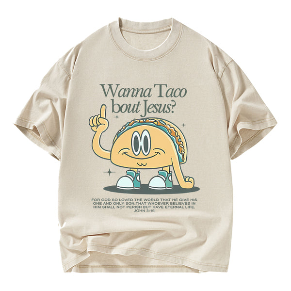 Retro Funny Jesus Christian Washed T-Shirt