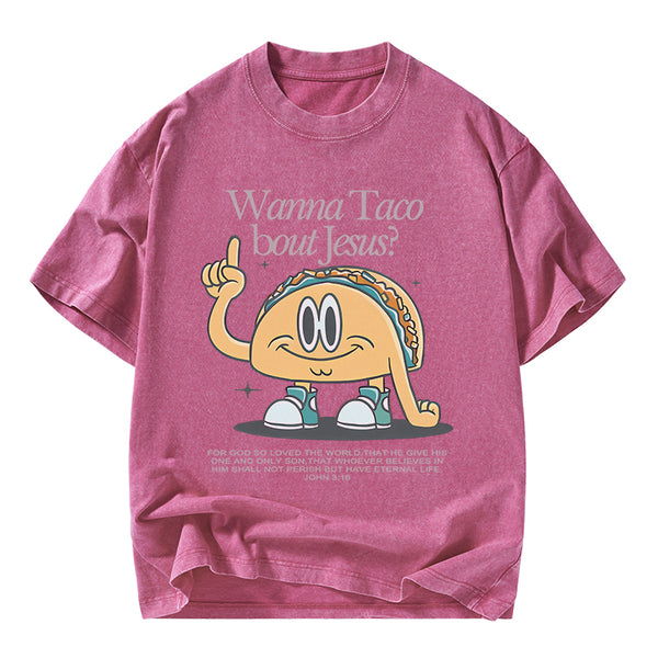 Retro Funny Jesus Christian Washed T-Shirt