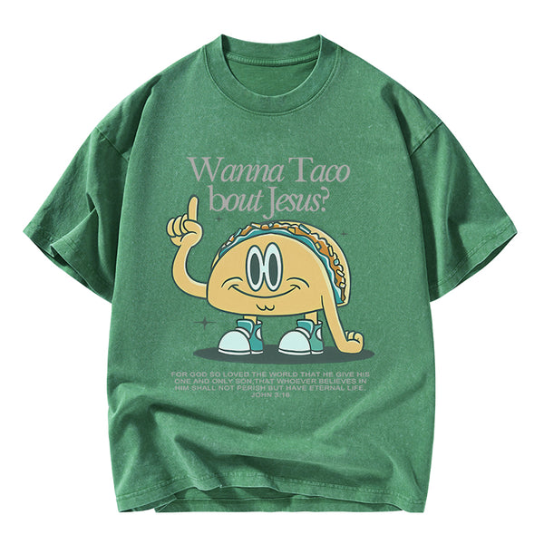 Retro Funny Jesus Christian Washed T-Shirt