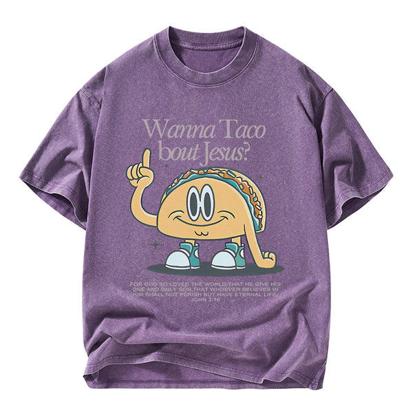 Retro Funny Jesus Christian Washed T-Shirt