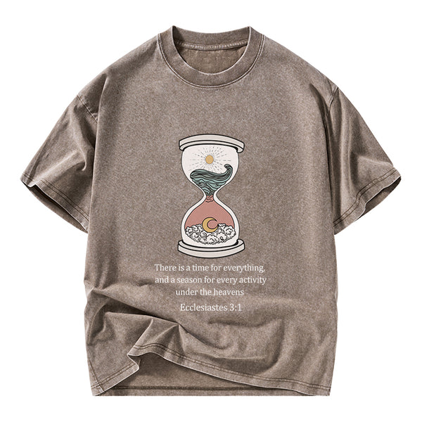 There is A Time For Everything Christian Washed T-Shirt