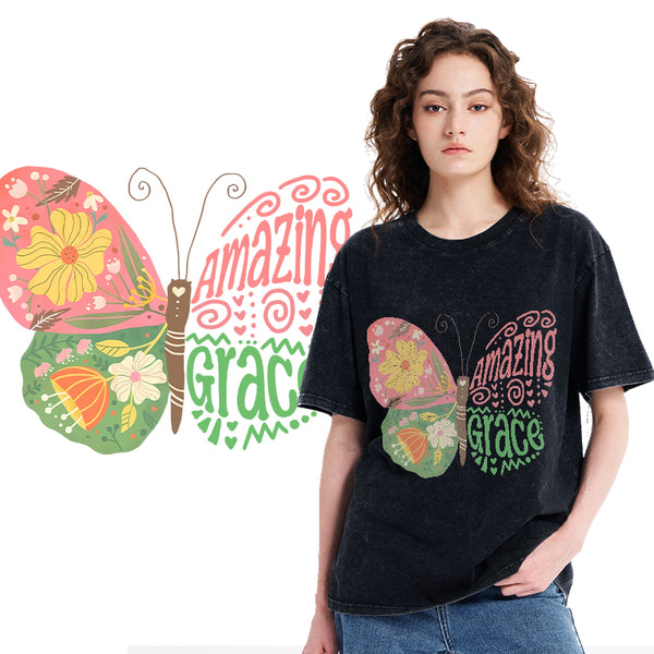 Amazing Grace Christian Washed T-Shirt