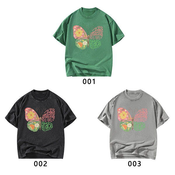 Amazing Grace Christian Washed T-Shirt