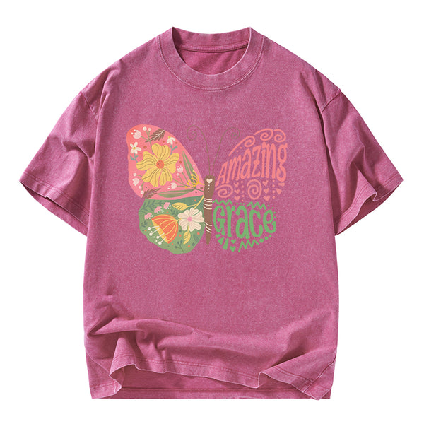 Amazing Grace Christian Washed T-Shirt