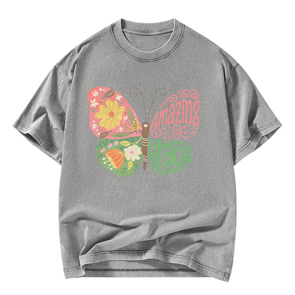 Amazing Grace Christian Washed T-Shirt