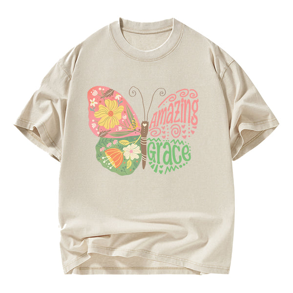 Amazing Grace Christian Washed T-Shirt