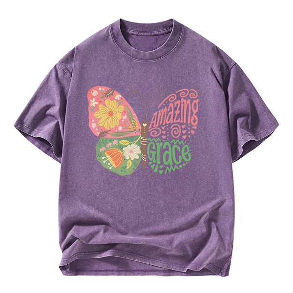 Amazing Grace Christian Washed T-Shirt