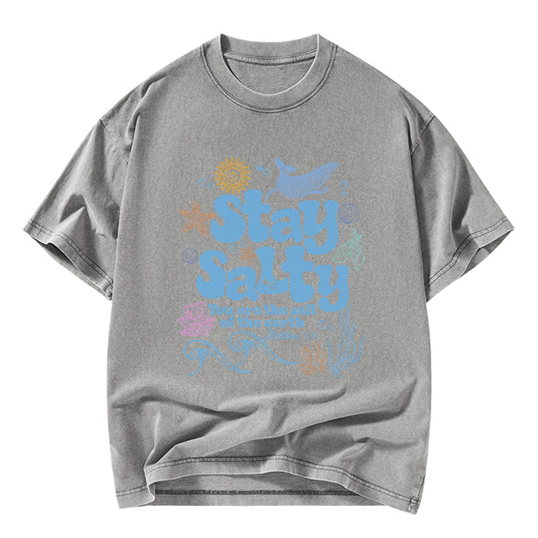 Stay Salty Christian Washed T-Shirt