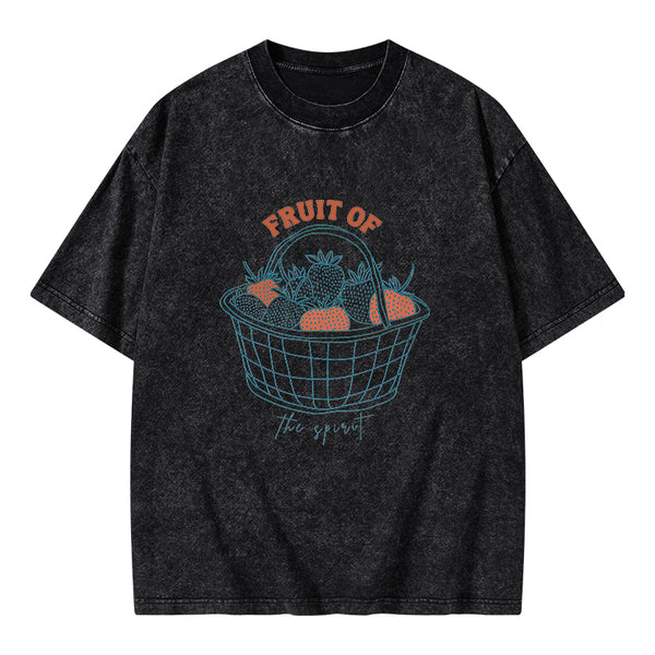 Fruit Of The Spirit Christian Washed T-Shirt