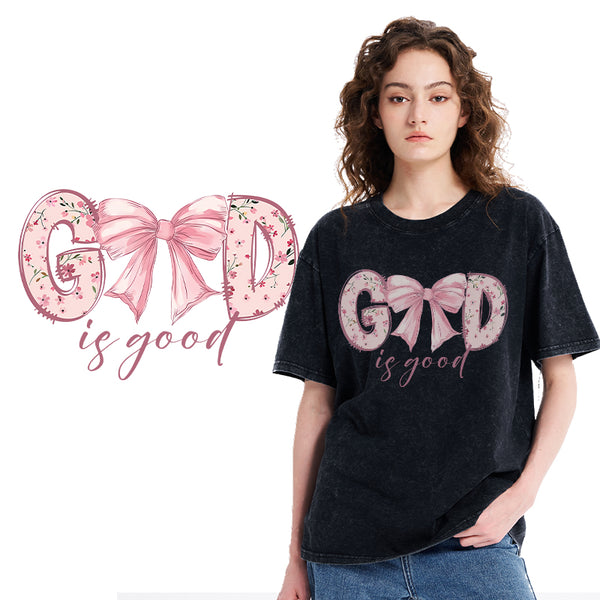 God Is Good Christian Washed T-Shirt