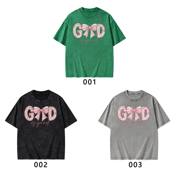 God Is Good Christian Washed T-Shirt