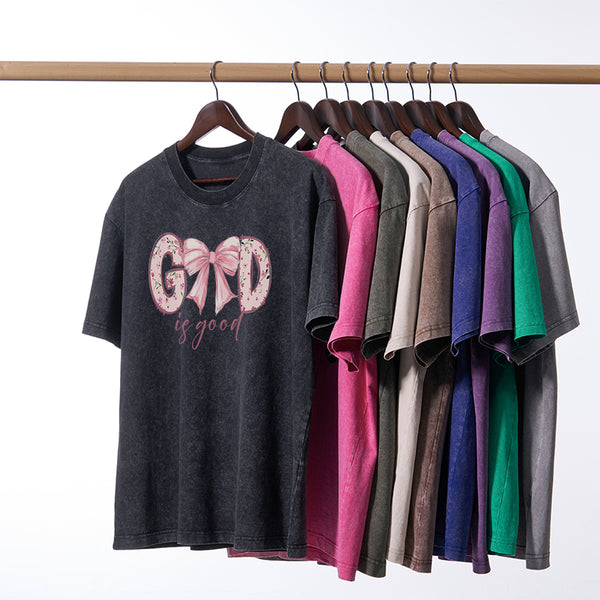 God Is Good Christian Washed T-Shirt