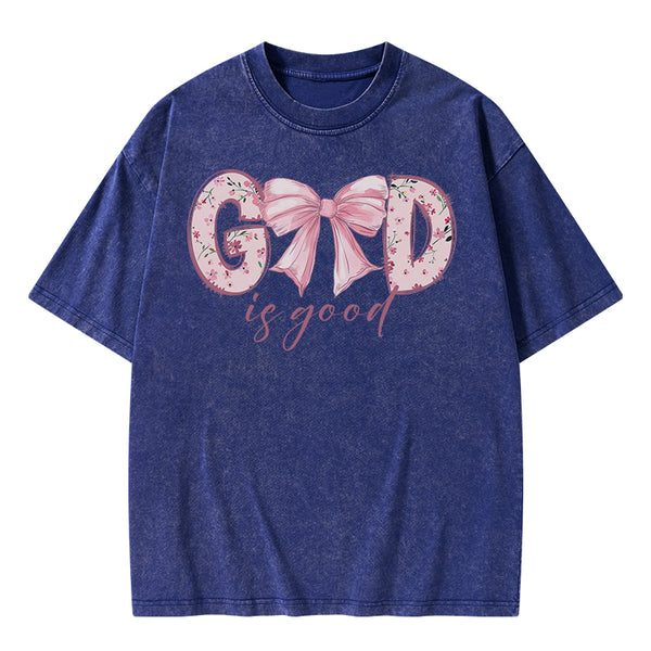God Is Good Christian Washed T-Shirt