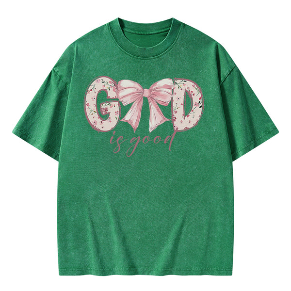 God Is Good Christian Washed T-Shirt