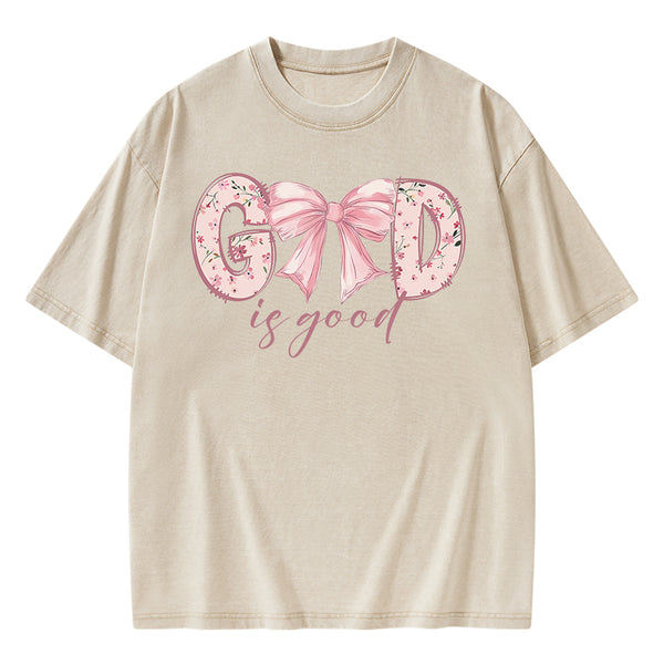 God Is Good Christian Washed T-Shirt