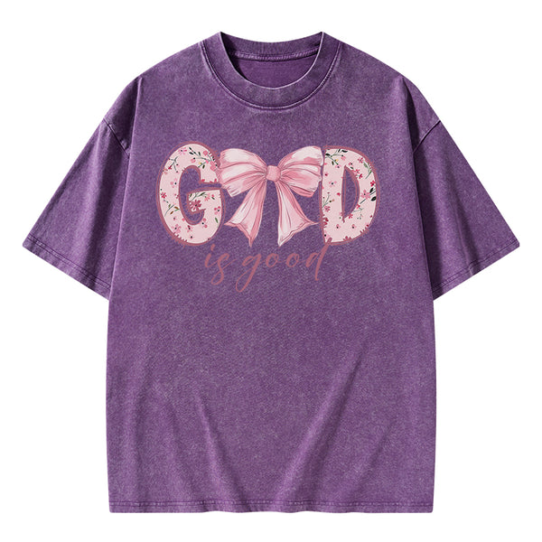God Is Good Christian Washed T-Shirt