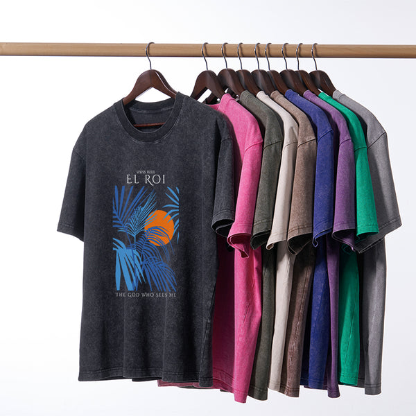 The God Who Sees Me Christian Washed T-Shirt