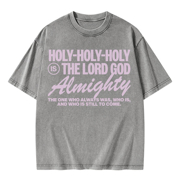 God Is Holy Christian Washed T-Shirt