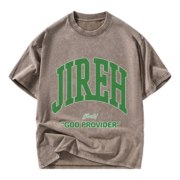God Provider Christian Washed T-Shirt