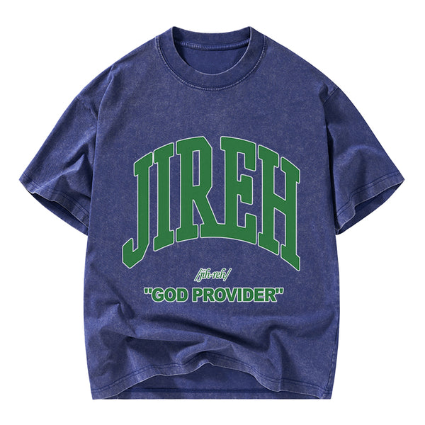 God Provider Christian Washed T-Shirt