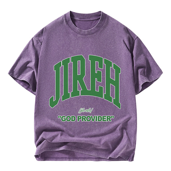 God Provider Christian Washed T-Shirt