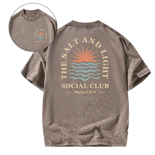 The Salt And Light Social Club Christian Washed T-shirt