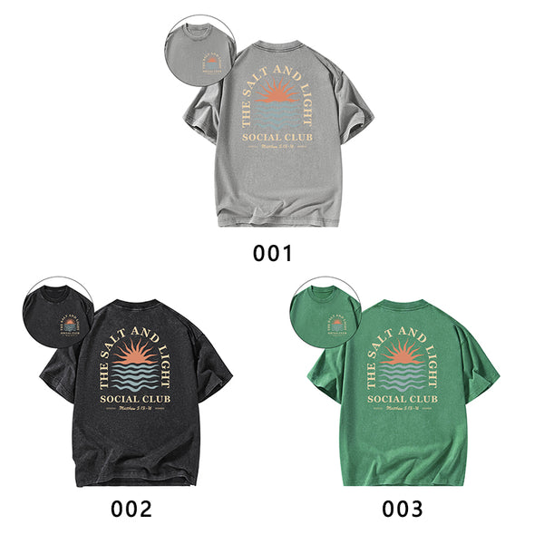 The Salt And Light Social Club Christian Washed T-shirt