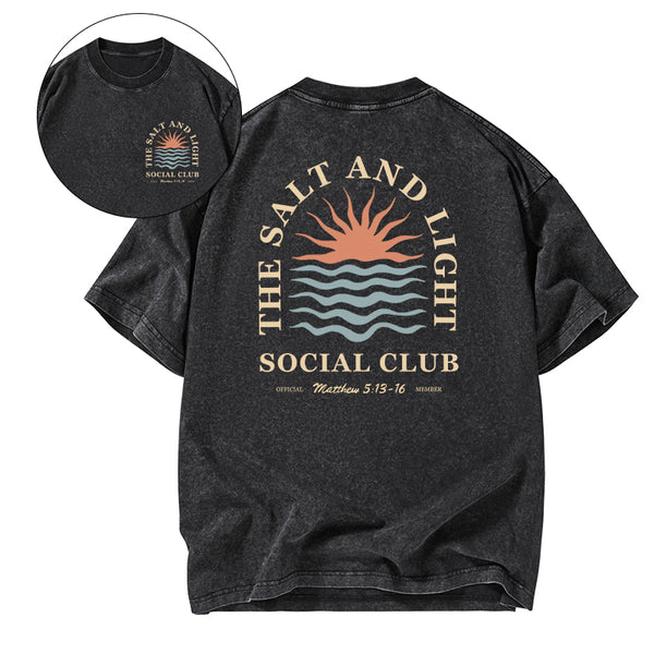 The Salt And Light Social Club Christian Washed T-shirt