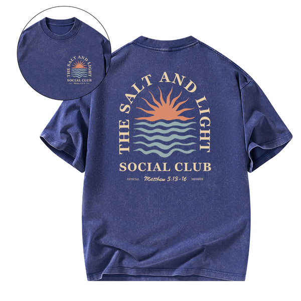 The Salt And Light Social Club Christian Washed T-shirt