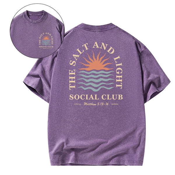 The Salt And Light Social Club Christian Washed T-shirt
