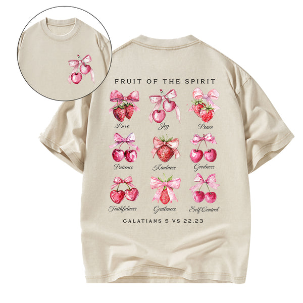 Fruit Of The Spirit Christian Washed T-Shirt