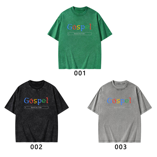 Gospel Christian Washed T-shirt