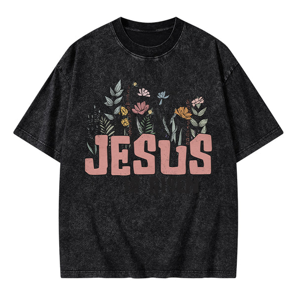 Jesus Is Risen Christian Washed T-Shirt