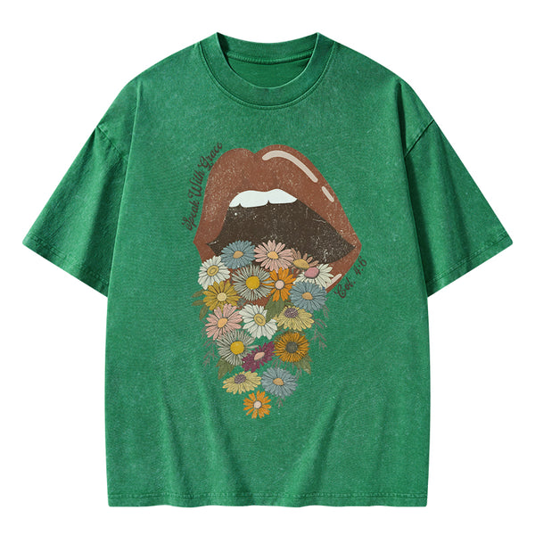 Speak With Grace Christian Washed T-Shirt