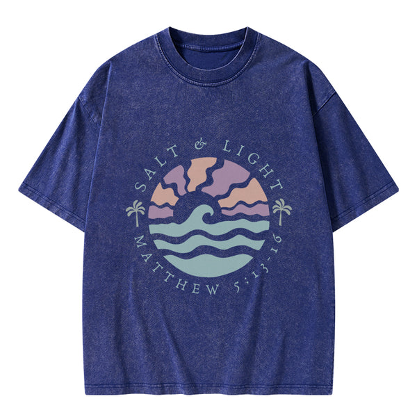 Salt And Light Christian Washed T-Shirt