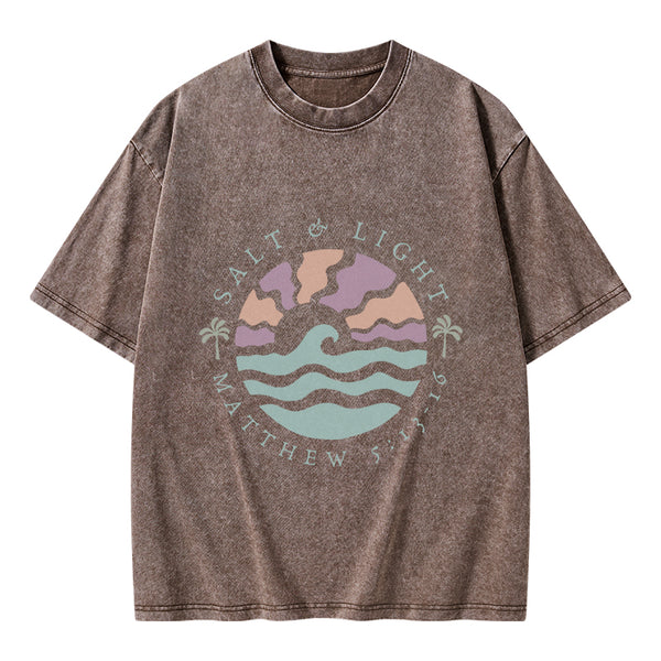 Salt And Light Christian Washed T-Shirt