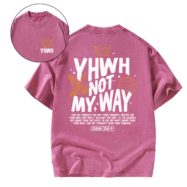 GC-WTS0408 YHWH Christian Washed T-Shirt
