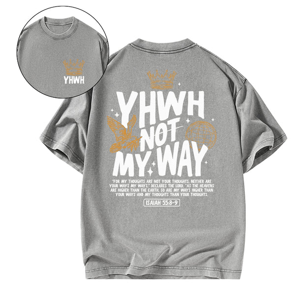 GC-WTS0408 YHWH Christian Washed T-Shirt