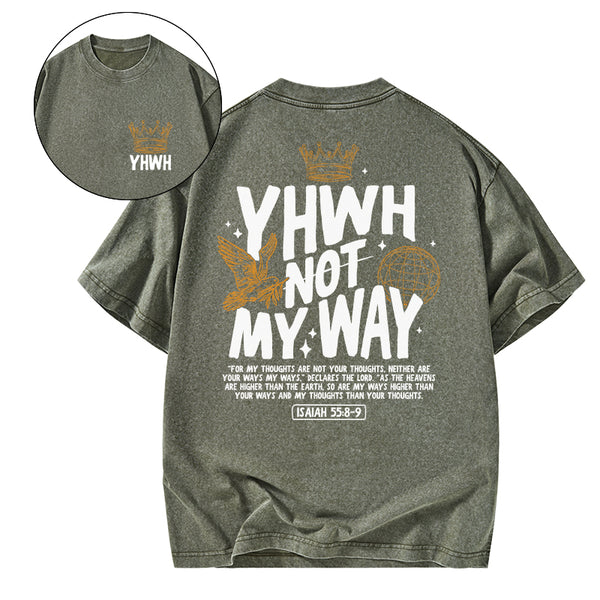 GC-WTS0408 YHWH Christian Washed T-Shirt