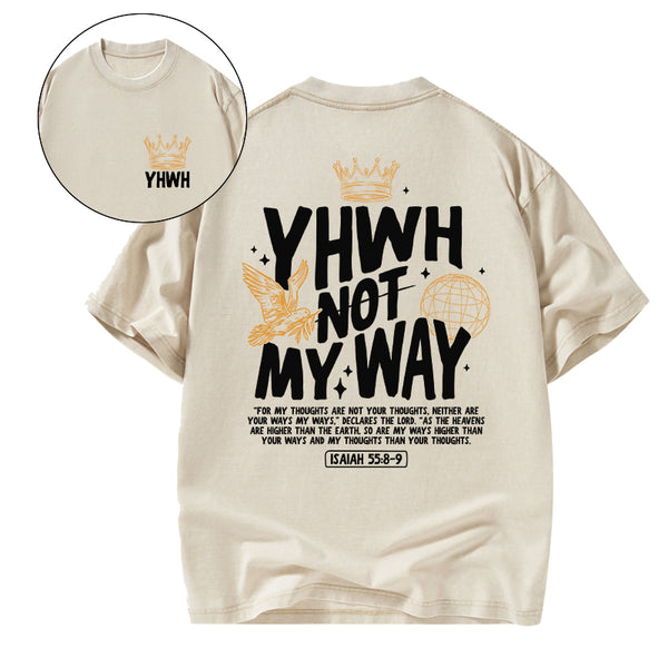 GC-WTS0408 YHWH Christian Washed T-Shirt