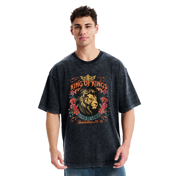 King Of Kings Christian Washed T-Shirt