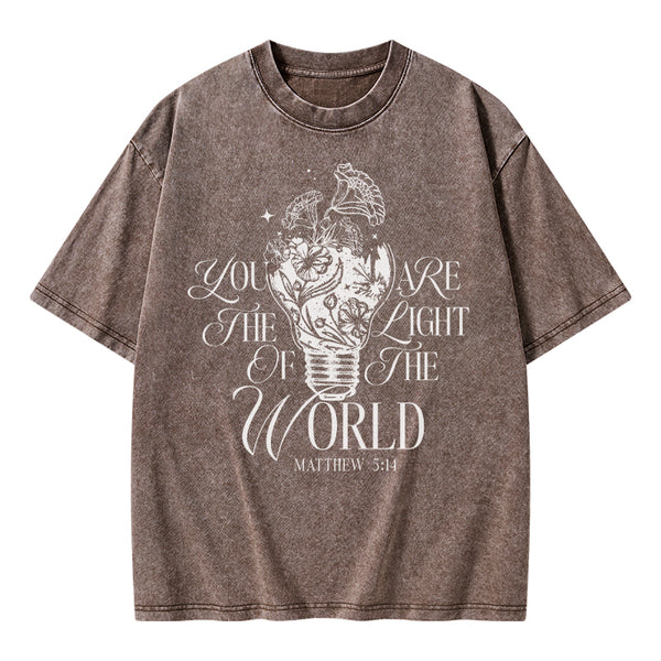 You Are The Light Of The Word Christian Washed T-Shirt