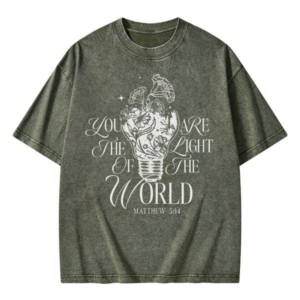You Are The Light Of The Word Christian Washed T-Shirt