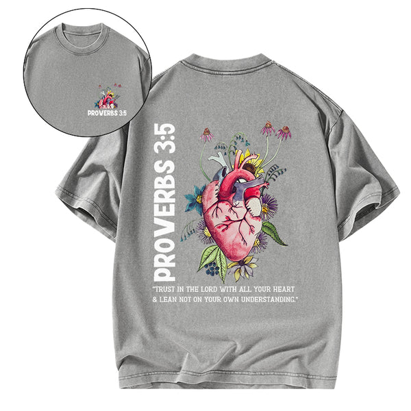 GC-WTS0701 Trust In The Lord Christian Washed T-Shirt