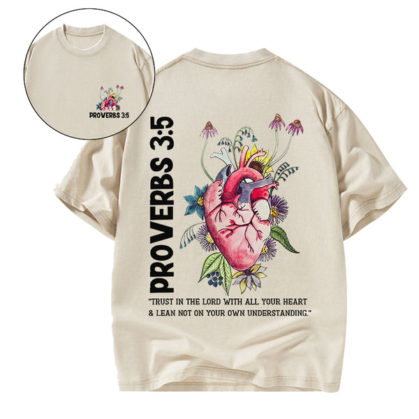 GC-WTS0701 Trust In The Lord Christian Washed T-Shirt